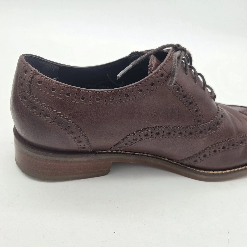 Cole Haan Air Madison Wingtip Men's US 7.5M Brown C10845 Leather Dress Shoes